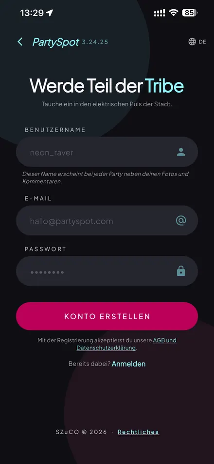 PartySpot — Join the tribe